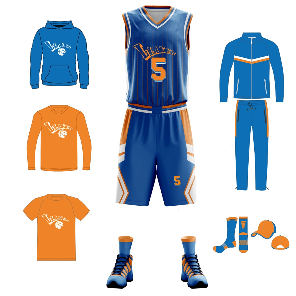 Custom Design Sublimated Basketball Jersey Basketball Uniform Tracksuit Shooting Shirts Outfit with Your Own Logo