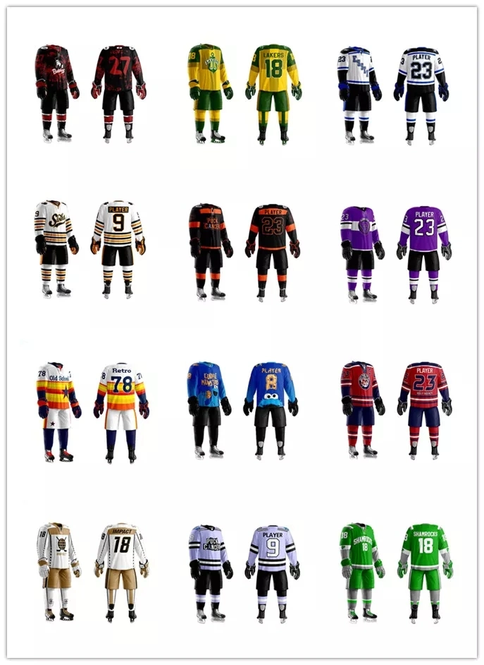 Sportswear Hockey Jersey Fashion Clothing Team Wear Sports Uniform Polyester Ice Hockey Jersey